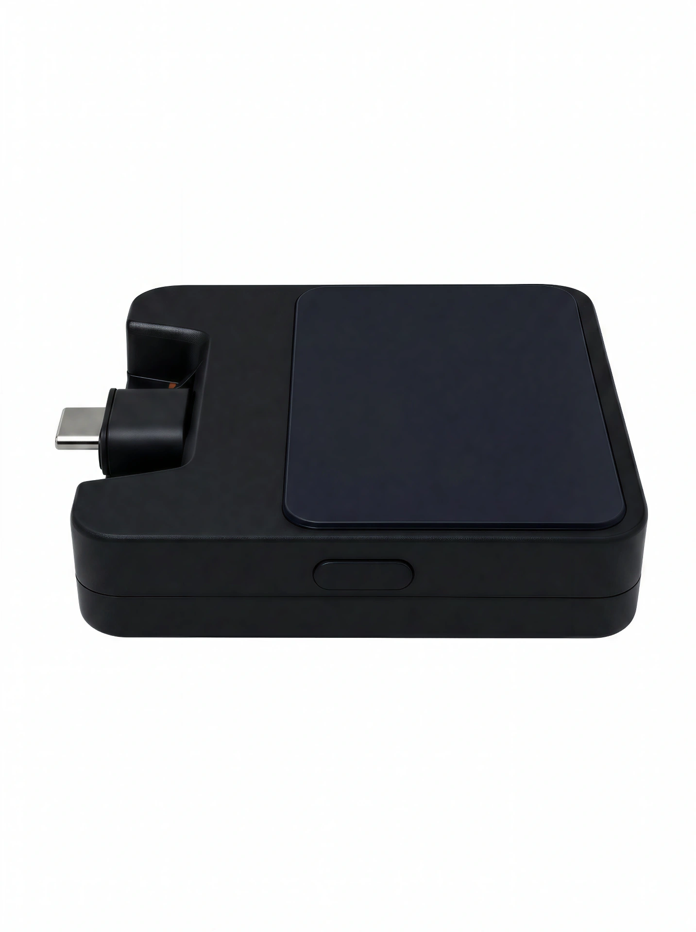 LockPower Infinity top view showing solar panel and USB-C connector